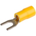 Terminal horquilla diámetro 5,5mm de 4 a 6mm² amarillo (Bolsa 50u)