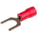 Terminal horquilla diámetro 6,5mm de 0,5 a 1,5mm² rojo (Bolsa 50u)