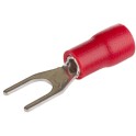 Terminal horquilla diámetro 4,3mm de 0,5 a 1,5mm² rojo (Bolsa 50u)