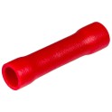 Terminal empalme 26mm para cable 0,5 a 1,5mm² rojo (Bolsa 50u)