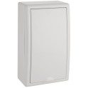 Caja de distribución de superficie de 4 elementos 165x300x95mm color blanco