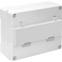 Caja estanca de distribución de 15 elementos IP54 IK07 320x250x135mm laterales lisos precintable cierre con tornillos roscados