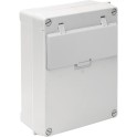 Caja estanca de distribución de 11 elementos IP54 IK07 250x320x135mm laterales lisos precintable cierre con tornillos roscados