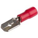 Terminal lengüeta 0,8x6,35mm de 0,5 a 1,5mm² rojo (Bolsa 50u)