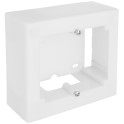 Caja para mecanismos de superficie desmontable ampliable color blanco para 1 elemento 96x94x43mm