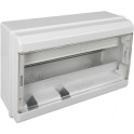 Caja distribución 280x192x68mm 14 elementos con tapa blanco