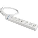 Prolongador con 6 tomas 2P+T 16A 250V con interruptor luminoso 1.5m de cable H05VV-F 3G1,5mm²