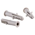 Taco expansión nylon gris 6x30 para tornillo