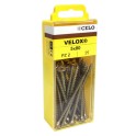 Juego de tornillos madera VELOX 4x15mm bicromatado (40 unidades)