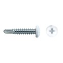 Tornillo rosca chapa DIN7504-N 4.2x16mm lacado blanco