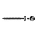 Tornillo madera inviolable TIC 7x85mm cincado negro