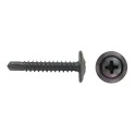 Tornillo punta broca cabeza arandela 75HA 4.2x25mm cincado negro