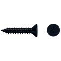 Tornillo rosca chapa DIN7982 3.5x9.5mm cincado negro