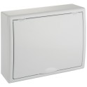 Caja de distribución de superficie de 12 elementos 302x247x104mm color blanco