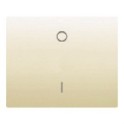 Tecla interruptor bipolar serie Iris en beige