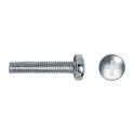 Tornillo alomada DIN7985 M3x8mm cincado