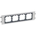 Soporte universal para canal DLP tapa 85mm solo horizontal 4 elementos