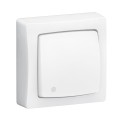 Interruptor / conmutador / pulsador con visor OTEO 10A monobloc blanco