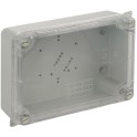 Caja 153x110x65 tornillo 1/4  con tapa transparente