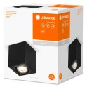 Luminaria SPOT superficie SQUARE negro GU10