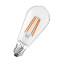 Lámpara LED Classic Edison 60 Filament Energy efficiency class A S 3.8W 827 Clear E27