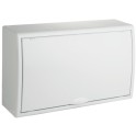 Caja de distribución de superficie de 12 elementos + 4 precintables 407x247x104mm color blanco