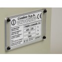 Placa cuadro MG-VRT-R 48418 50x50mm amarillo