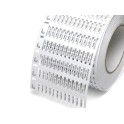 Placa marcacable TPM-ROLL 44097B 4x40mm blanco