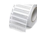 Placa marcacable TPM-ROLL 44092B 4x15mm blanco