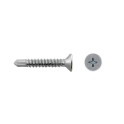 Tornillo para PVC rosca chapa punta broca 3 9x32 sin estrias cincado PH2