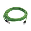 Latiguillo industrial M12x1-RJ45 CAT.7 S/FTP 01m