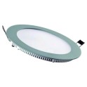 Downlight LED ROY circular 18W 6500K diámetro 220x11mm corte diámetro 205mm plata