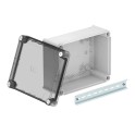 Caja derivación TBOX tapa alta transparente T250 OE HD gris