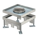 Caja cuadrada SL1 RKFN3 9 V SL1 16, tapa para cuerpo de tubo 243x243x100 acero inoxidable, A2