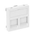 Marco para módulo conexión tipo-PA 45x45mm PC blanco