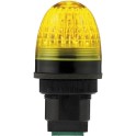 Piloto para cuadros P40 junior amarillo 12/24V AC/DC negro