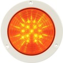 Luminaria emergencia R4 LED ámbar 24V CC/CA blanco