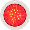 Luminaria emergencia R4 LED rojo 24V CC/CA blanco