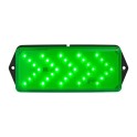 Luminaria emergencia F4 LED verde 24V CC/CA