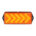 Luminaria emergencia F4 LED ámbar 24V CC/CA