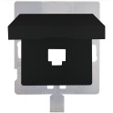 Tapa para conector RJ45 serie Miro negro mate