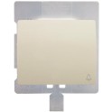 Tecla pulsador timbre serie Mega IP44 blanco perla mabe