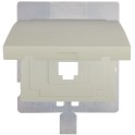 Tapa articulada para RJ45 IP44 serie Mega blanco satín