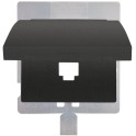 Tapa articulada para RJ45 IP44 serie Mega antracita cosso