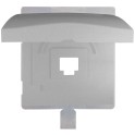 Tapa para conector RJ45 serie Style Platino metalizado