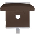 Tapa para conector RJ45 serie Style chocolate