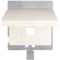 Tapa articulada para RJ45 IP44 serie Iris blanco