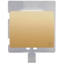 Tecla pulsador luz serie Iris IP44 dorado odisea