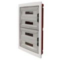 Caja de distribución KAPPA superficie 72 módulos (18x4) puerta blanca IP40 855x440x95mm