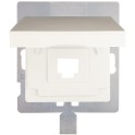 Tapa para conector RJ45 serie Miro blanco polar